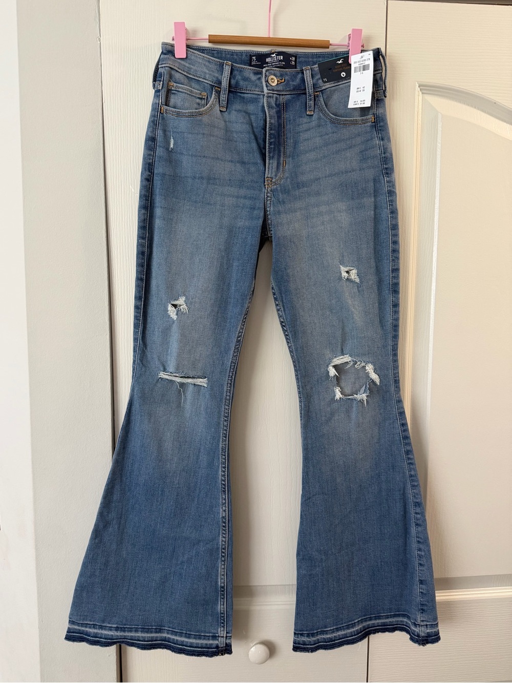 Hollister high rise vintage flared jeans size 7S